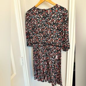 Black floral dress
